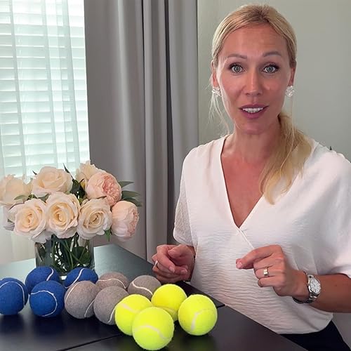 Miniatura 7 de Walker - Pelotas de tenis precortadas para caminantes, 4 piezas, patas de andador, bolas universales precortadas, almohadillas de fieltro