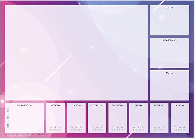 A3 Desk Pad, 50 Sheets Per Pad, 90GSM, Plain, Strong Grey Backboard
