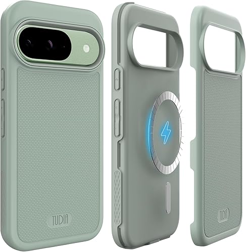 Vista 53 de TUDIA MergeGrip - Funda para Google Pixel 7a 2023, [probada en caídas de grado militar] borde elevado para protección de pantalla y cámara, doble