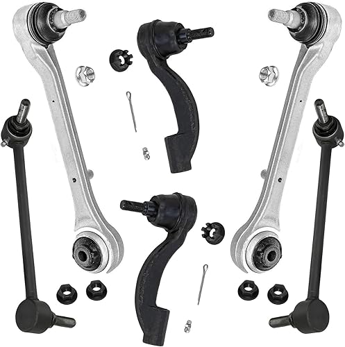 Miniatura 176 de Detroit Axle - Kit de brazos de control AWD para cargador Chrysler 300 Dodge Challenger Magnum, 2 brazos de control superiores delanteros con rótula