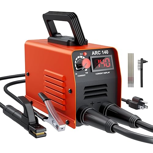 Welding Machine 110v Stick Welder, 140Amp Small Mini PortableWelder Machine, IGBT Inverter ARC MMA Welder MMA Soldador Portatil with Hot Start, Arc Force, Anti-Stick