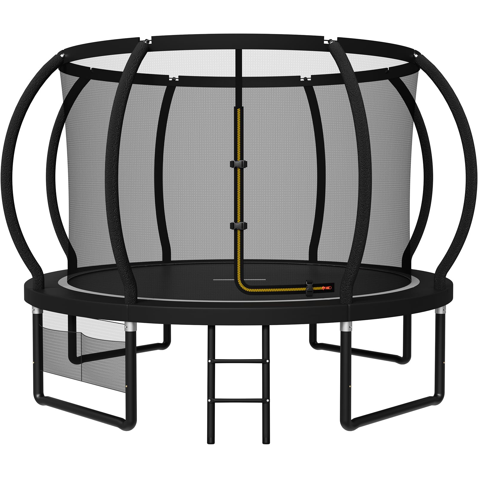 JUMMICO Garden Trampoline for Children, 6ft/7.5ft/10ft/12ft/14ft/16ft Trampoline Outdoor Safety net and Padded Poles for Children Indoor Outdoor Fitness,Maximum up to 150 kg