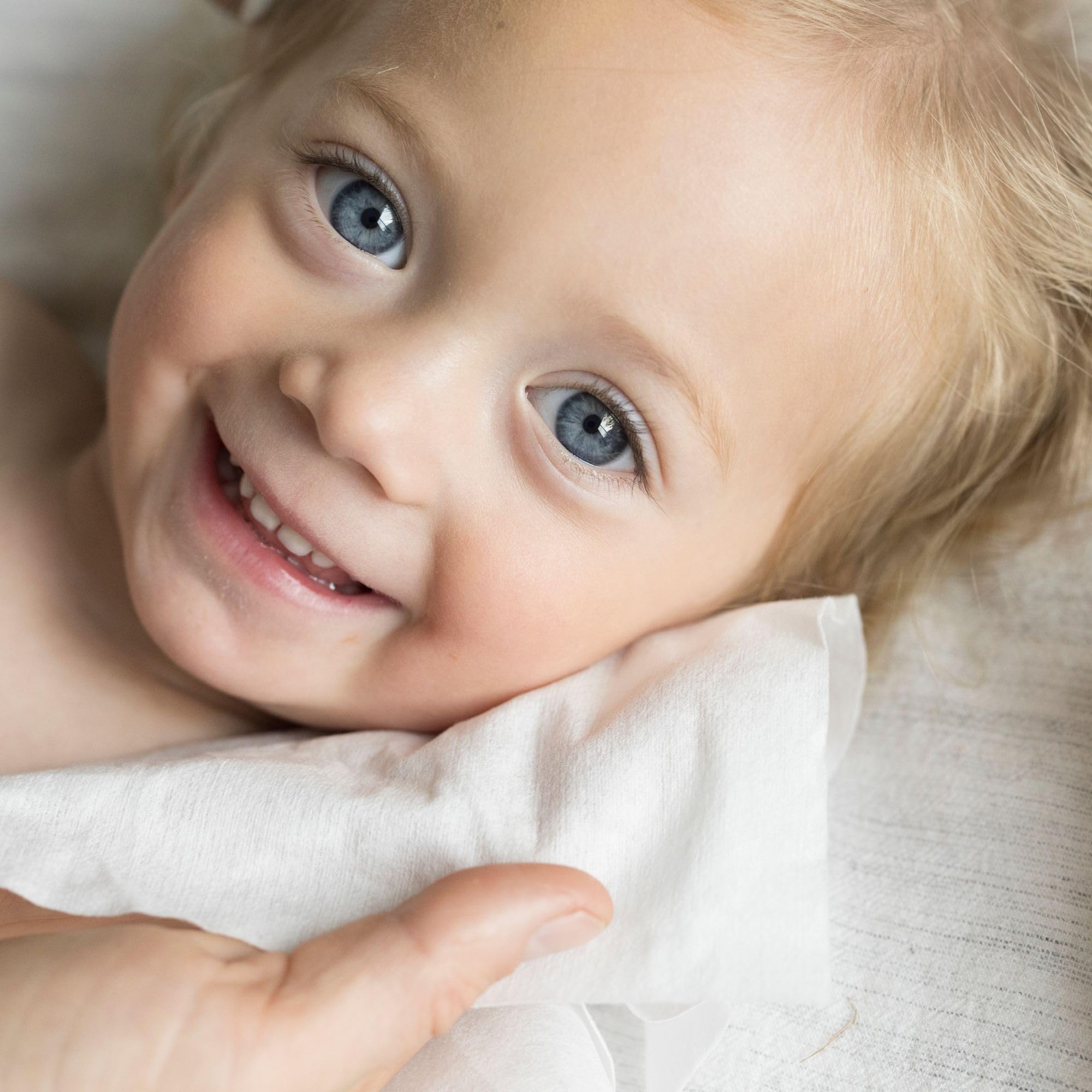 Tiny Twinkle Trockentücher aus 100 % Baumwolle, 480 Stück, feucht oder trocken, parfümfrei, hypoallergen, kaschmirähnliche Weichheit, stark und saugfähig, ideal für Windelwechsel, Bad, Mahlzeiten und