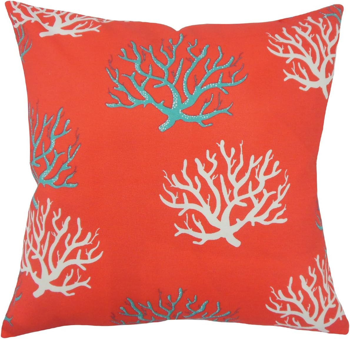The Pillow Collection Set of 2 18" x 18" Down Filled Gyan Coastal Throw Pillows, Calypso, 2 Piece
