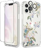 Vista 80 de GVIEWIN - Funda para iPhone 11 con protector de pantalla + protector de lente de cámara, cubierta protectora transparente suave de poliuretano