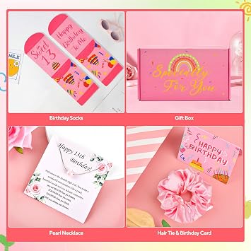 Personalised 13th Birthday Gifts for Girls,Double Digits Girls Gift Ideas,Unique Age 13 Keepsake Gifts for Daughter, Sister, Niece,Granddaughter (13th Birthday Gifts)