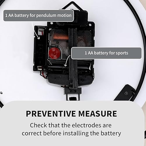 Miniatura 7 de Relojes de pared grandes silenciosos reloj de pared grande de metal, reloj creativo sin tictac, funciona con pilas, reloj moderno de cuarzo para