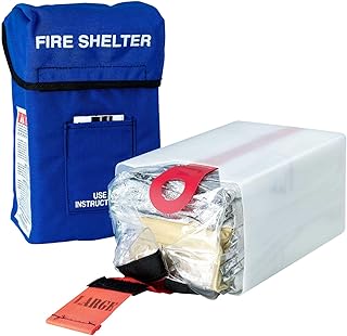 New Generation Forest Fire Protection Shelters, Large | Protects from Flame & Heat | Quick, Easy Deploy | Traps Breathable Air | Includes Carrying Case | Folded 9 x 5.5 x 4 | Open 96 x 19.5 x 33