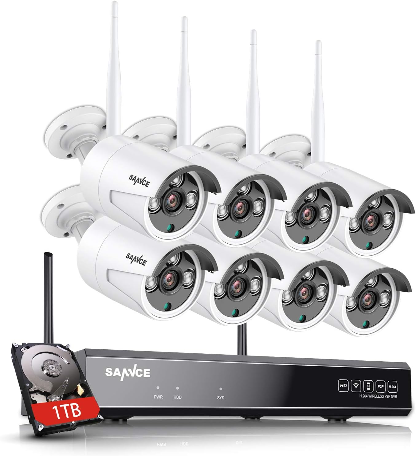 8CH Expandable, 2K】SANNCE Wireless CCTV Camera Philippines Ubuy