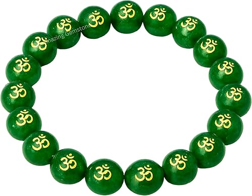 Miniatura 335 de Amazing Gemstone Pulsera de cristal para mujeres y hombres, pulsera de cristal curativo de protección, pulsera elástica con cuentas de piedras