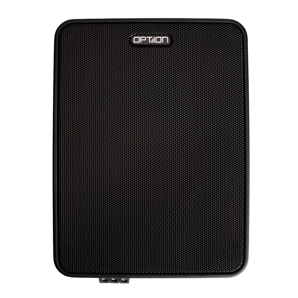 Option Subwoofer attivo DRIVE7.6UA, subwoofer compatto sotto sedile con amplificatore 100 Watt RMS, 30-150 Hz, 3,5 kg