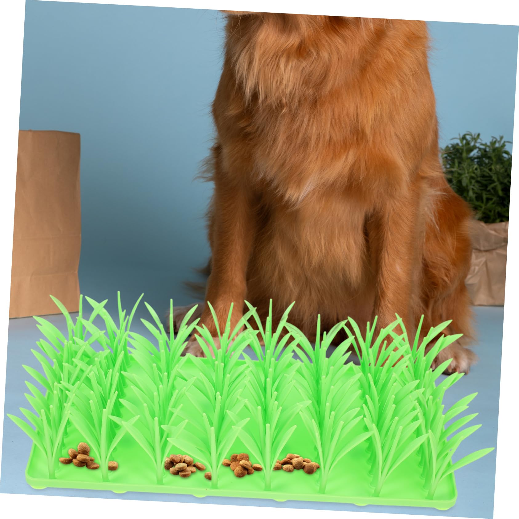 Silikon Leckerlimatte Grass Mat für Hunde, rutschfest, Langsam