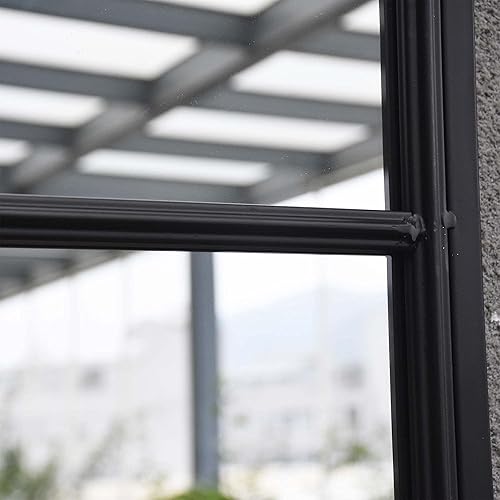 Miniatura 4 de Espejo de pared rectangular alto con marco de metal para sala de estar, tocador de baño o dormitorio, decoración de espejo colgante largo, se cuelga