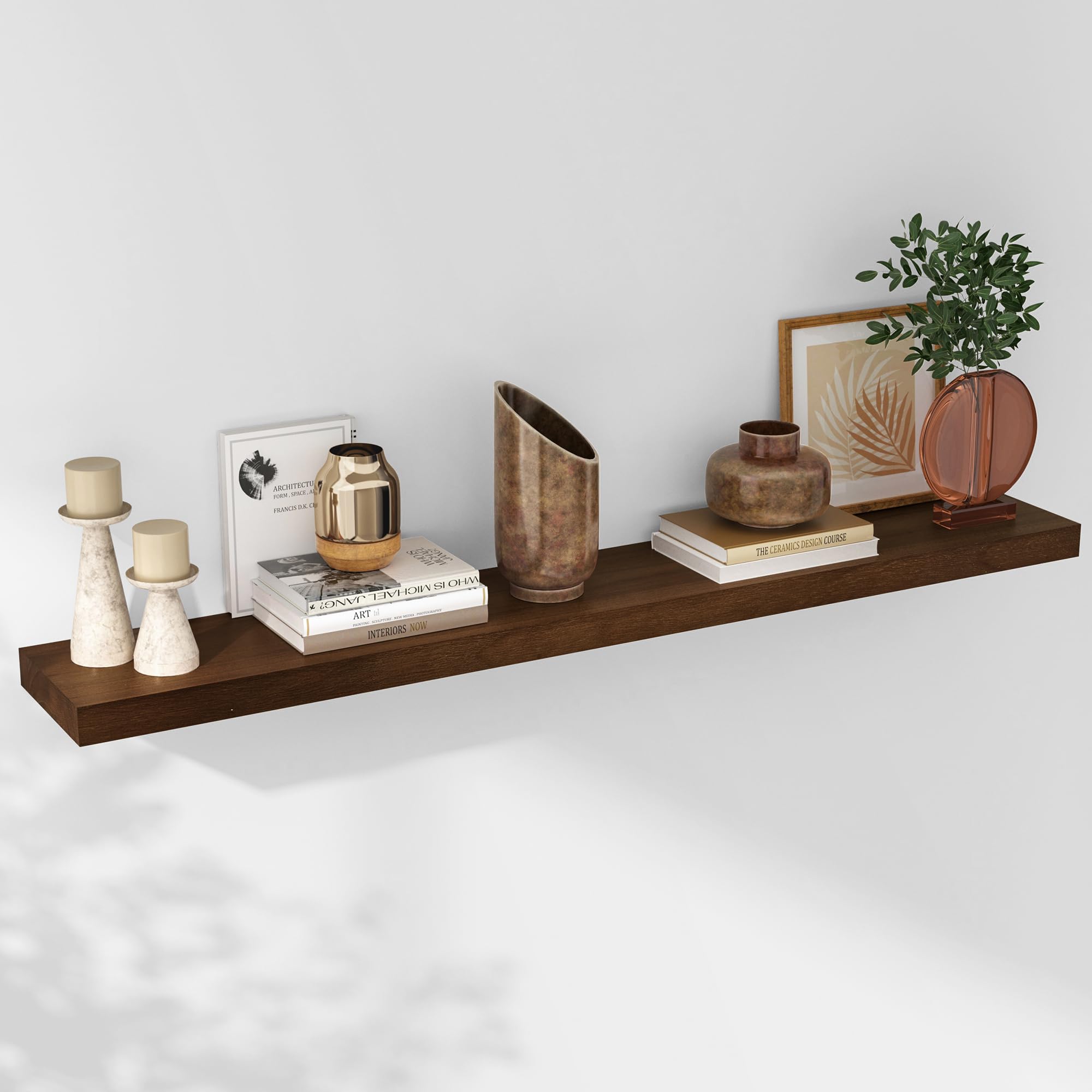 Amazon.com: Axeman Floating Shelves, 8 Inch Deep Modern Solid Wood