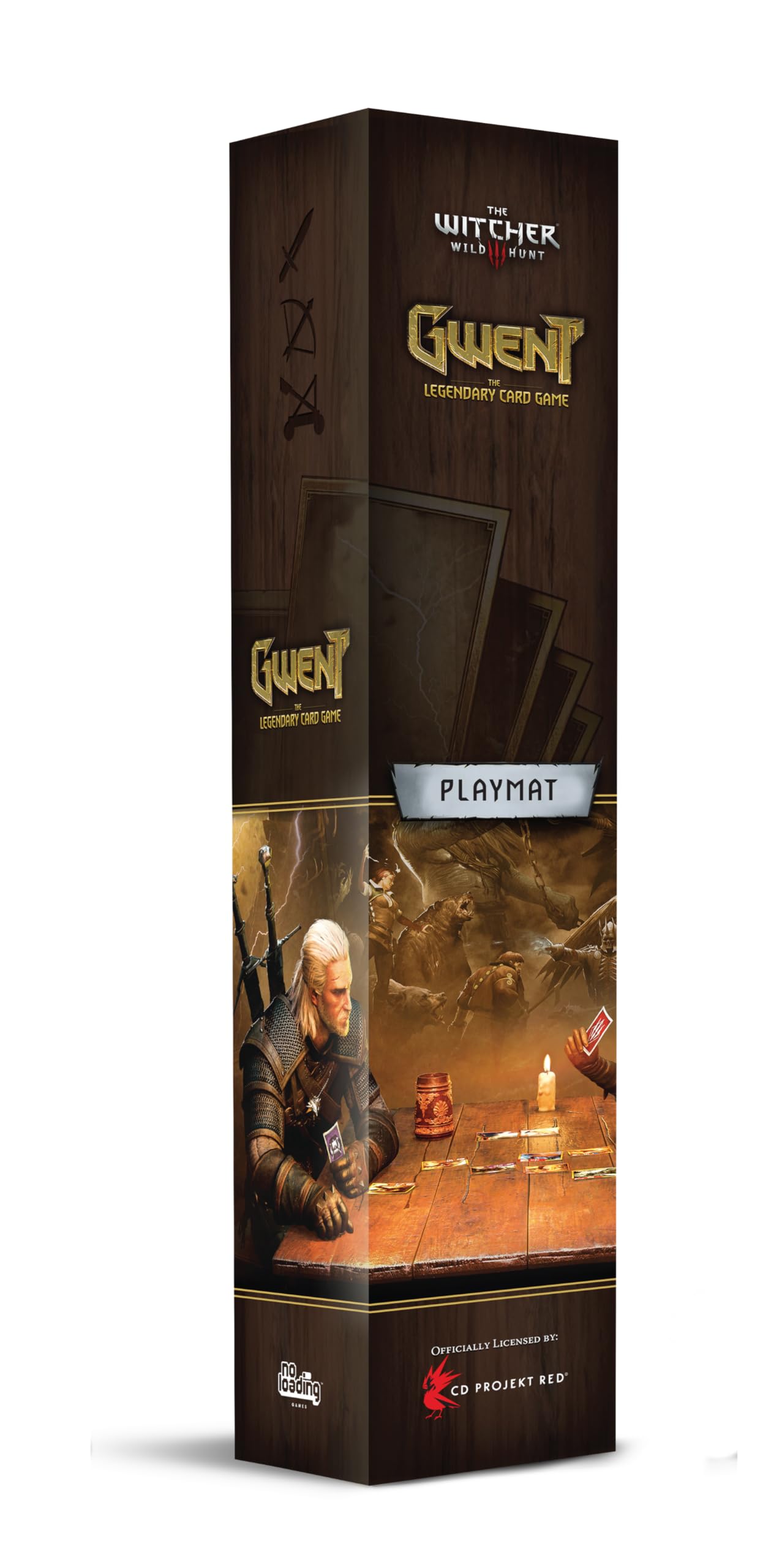 No Loading Games, Gwent Neoprene Mat - Original Wood, Dimensions: 290 x 730 mm
