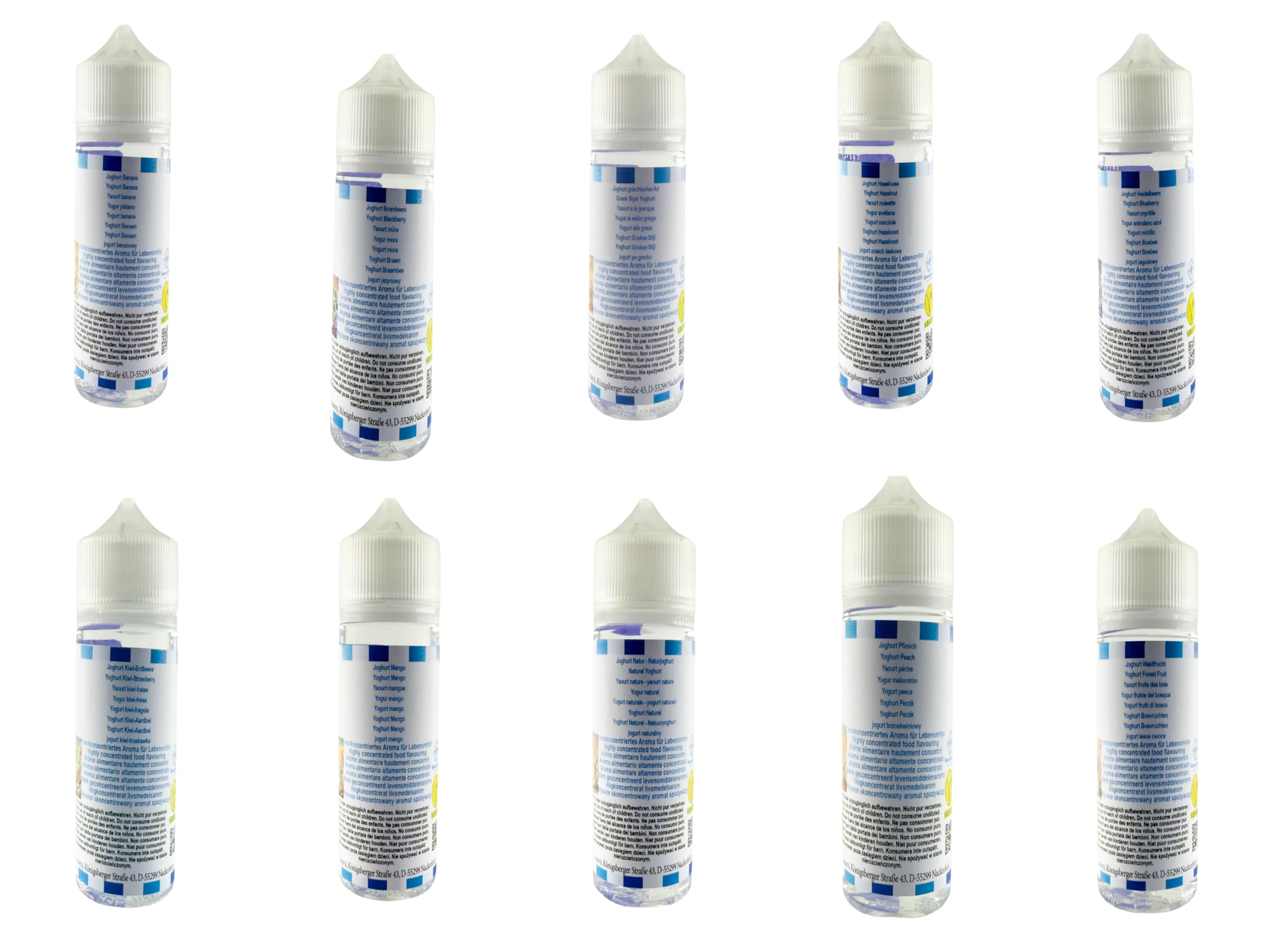 Yogurtion Edition - Kolekcja Sasami Signature - Zestaw 10 x 10ml koncentratów aromatów - Wegańskie