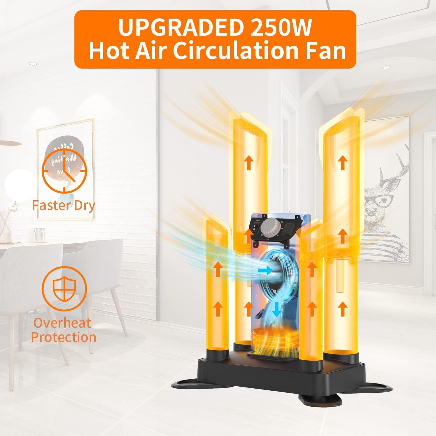 Boot Shoe Work Boots Dryer: Sportneer Shoes Warmer with 4 Extendable Tubes - Upgraded Portable Glove Ski Boot Dryer with Heat Blower Overheat Protection Constant Temperature Timer Fast Dry Quiet Christmas Gifts : Clothing, Shoes & Jewelry