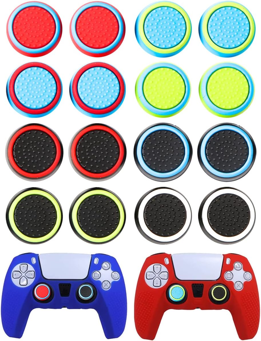 JORPETS Thumbstick Grip Caps (for PS5 and PS4) Controller attachments