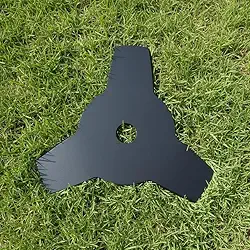 Lâmina Facão De Corte 3 Pontas Para Roçadeiras Para Modelo Universal 25,4mm Com Adaptador 20mm