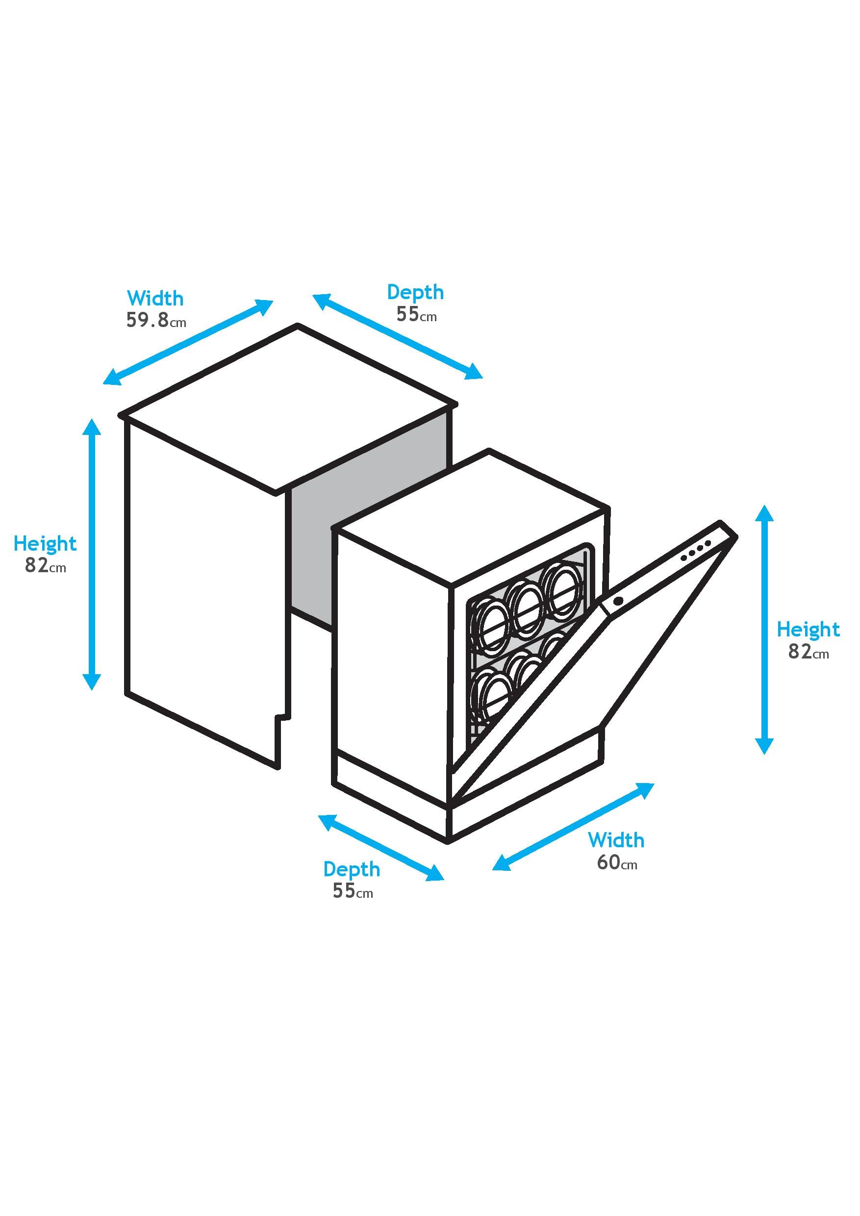 Standard Dishwasher Slim Dishwasher Dimensions Integrated