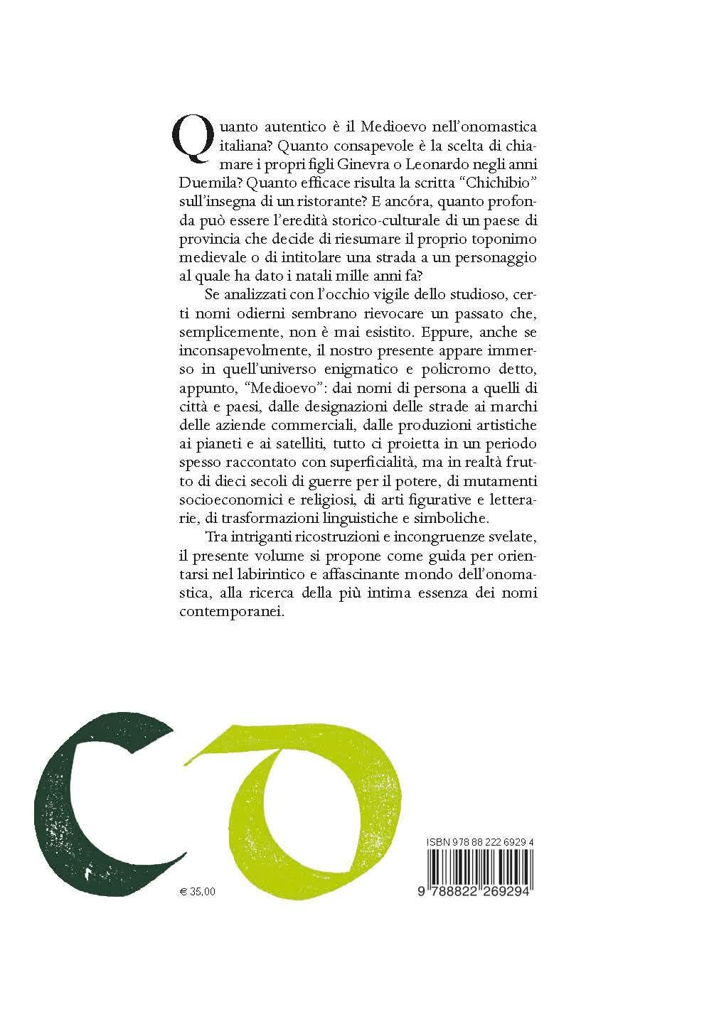 L'anima medievale nei nomi contemporanei