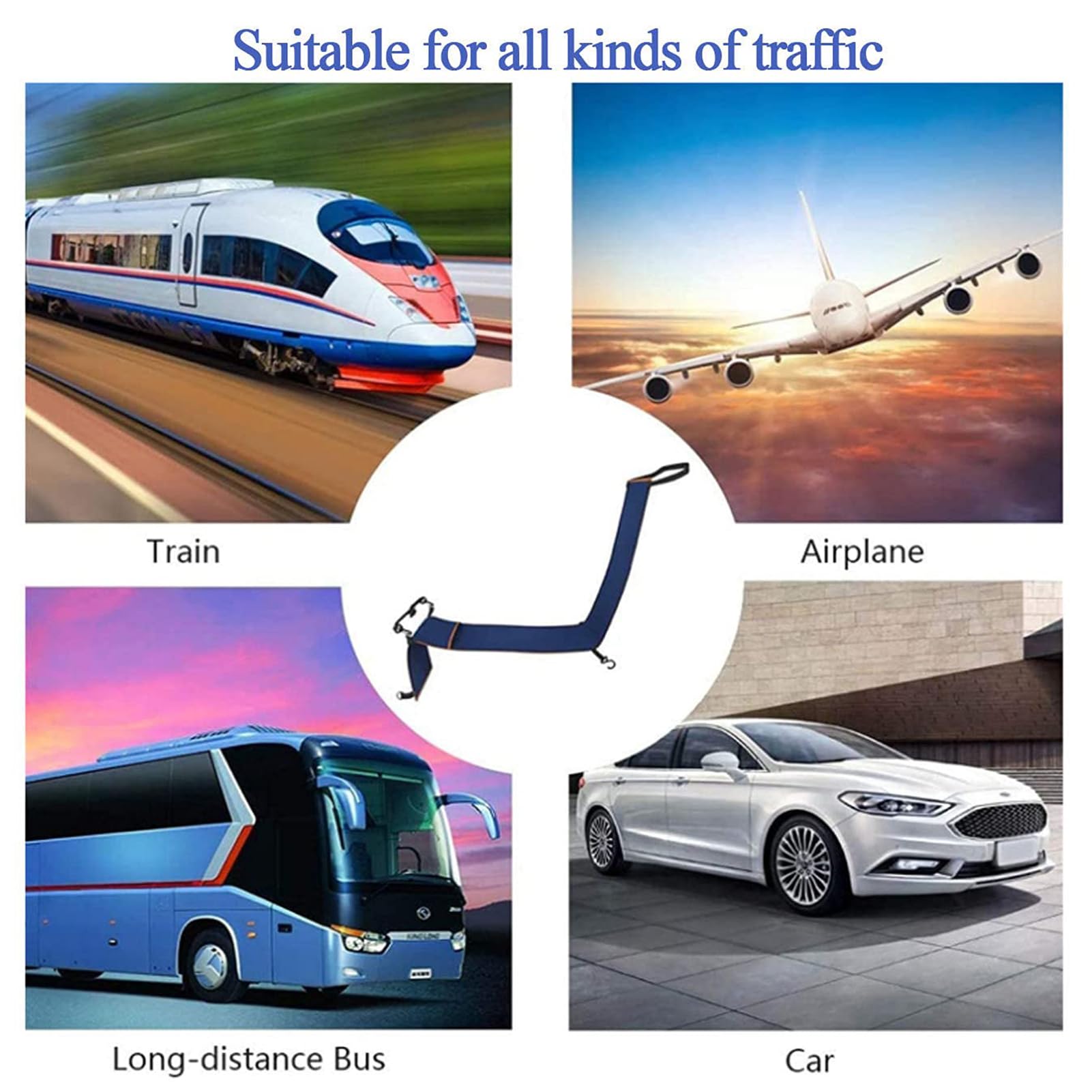 Podnóżek samolotu dla dzieci, przenośny podnóżek podróżny, do samolotu, autobusu, pociągu, biura, domu, idealny do odciążenia stóp, do biura podróży, domu, samochodu, samolotu