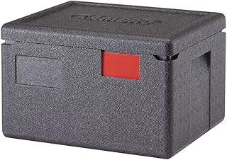 Cambro Cam GoBox Black Plastic Top Loading Half Size Pan Carrier - 15 2/5" L x 13" W x 10 1/10" H