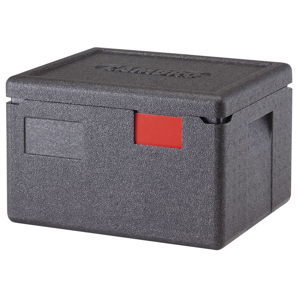 Cambro Cam GoBox Black Plastic Top Loading Half Size Pan Carrier - 15 2/5" L x 13" W x 10 1/10" H