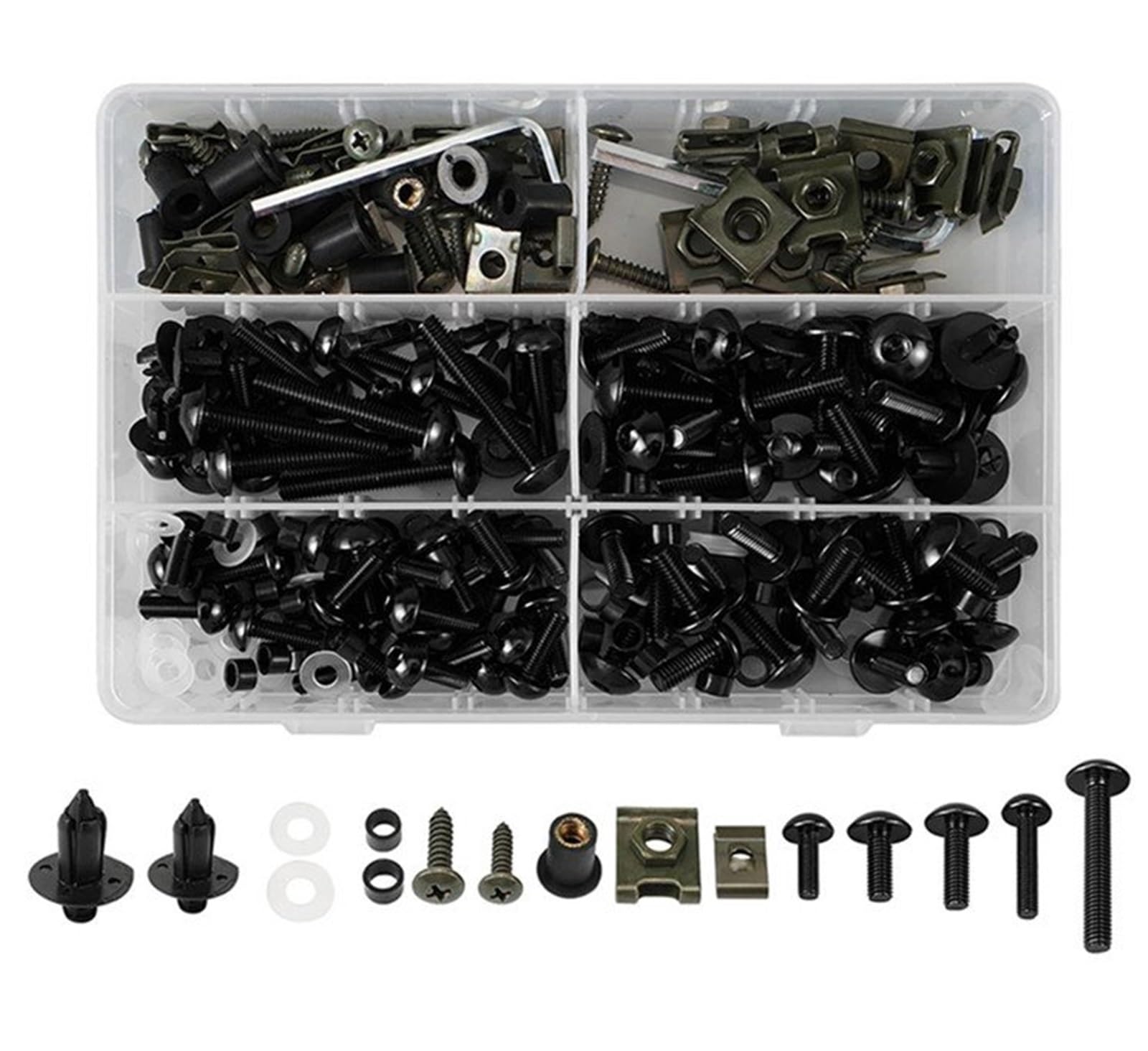 Verkleidung Schrauben Kit Muttern Für Kawasaki Für Z1000 Für Z750 Für Z800 Für Z650 Für R1 R3 R6 MT07 MT09 MT03(253PCS)