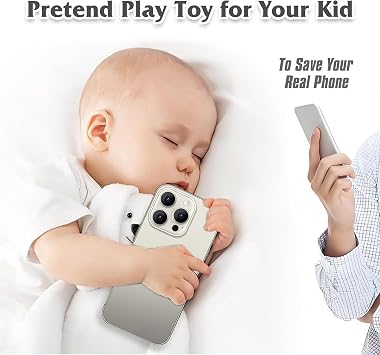 Dummy Fake Phone Model, Looks Like The Real Phone Compatible with Phone 15 Pro max, for Cell Phone Store Display or Send a Toy Phone 15 Promax for Kids (Titanium Rainbow Front)