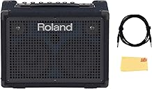 Roland KC-220 Battery-Powered Stereo Keyboard Amplifier Bundle with Gearlux Instrument Cable and Austin Bazaar Polishing Cloth