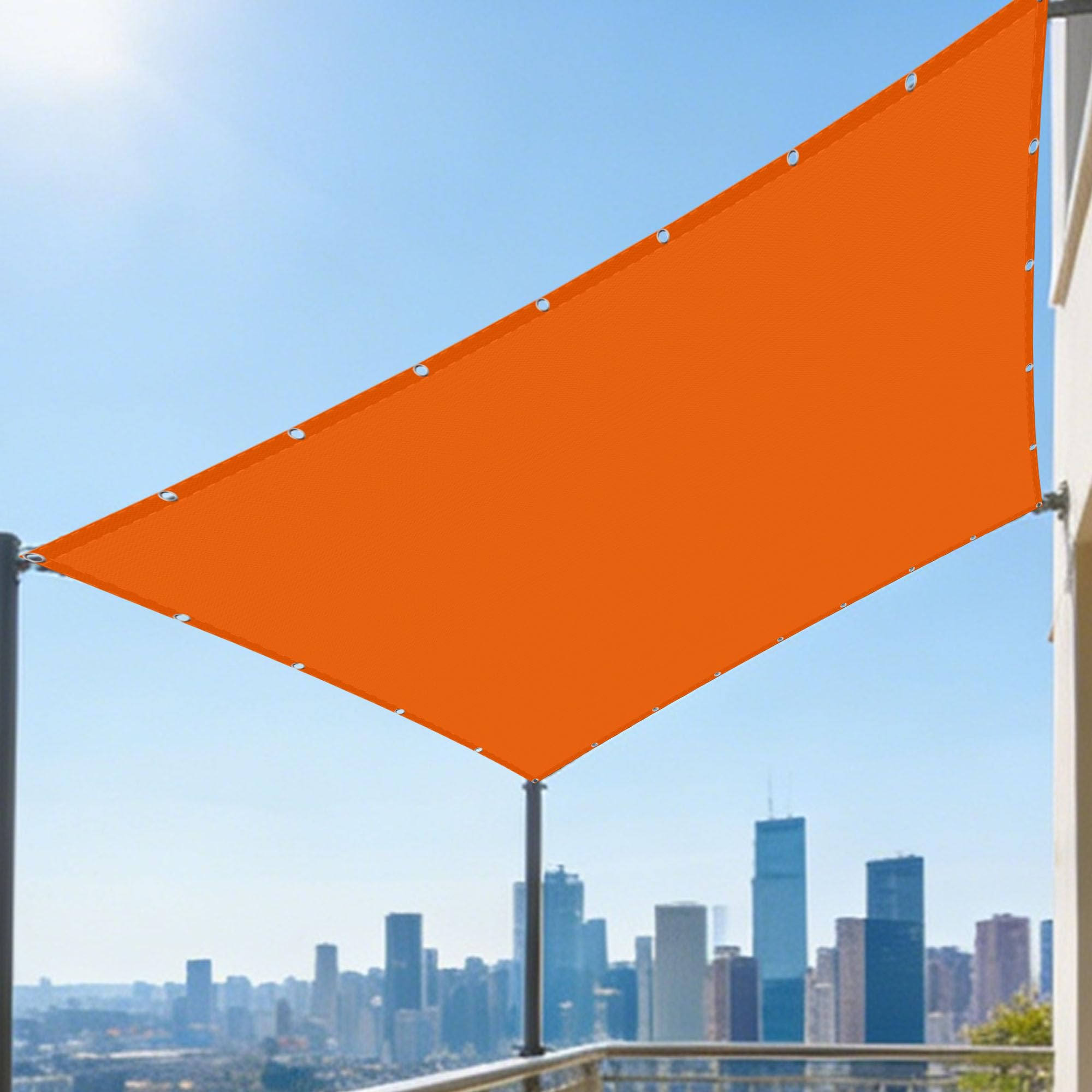 Voile d'ombrage anti-pluie 1.4 x 9 m : fini la chaleur sous la toile ombrage