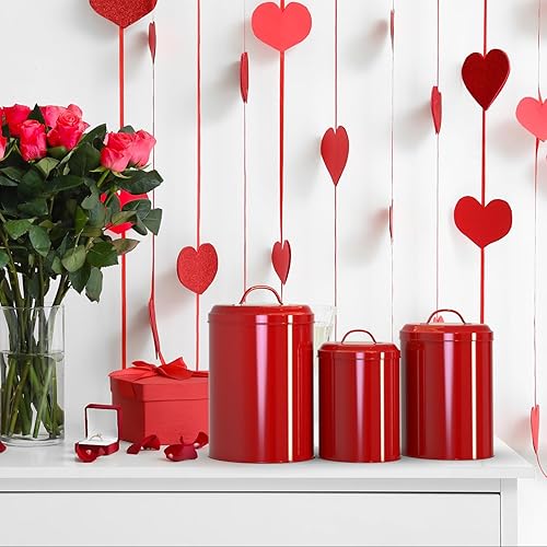 Miniatura 2 de LF LIKEFAIR Juego de 3 recipientes de Navidad, recipientes de almacenamiento de alimentos para cocina del hogar, té, hierbas, azúcar, sal, café,