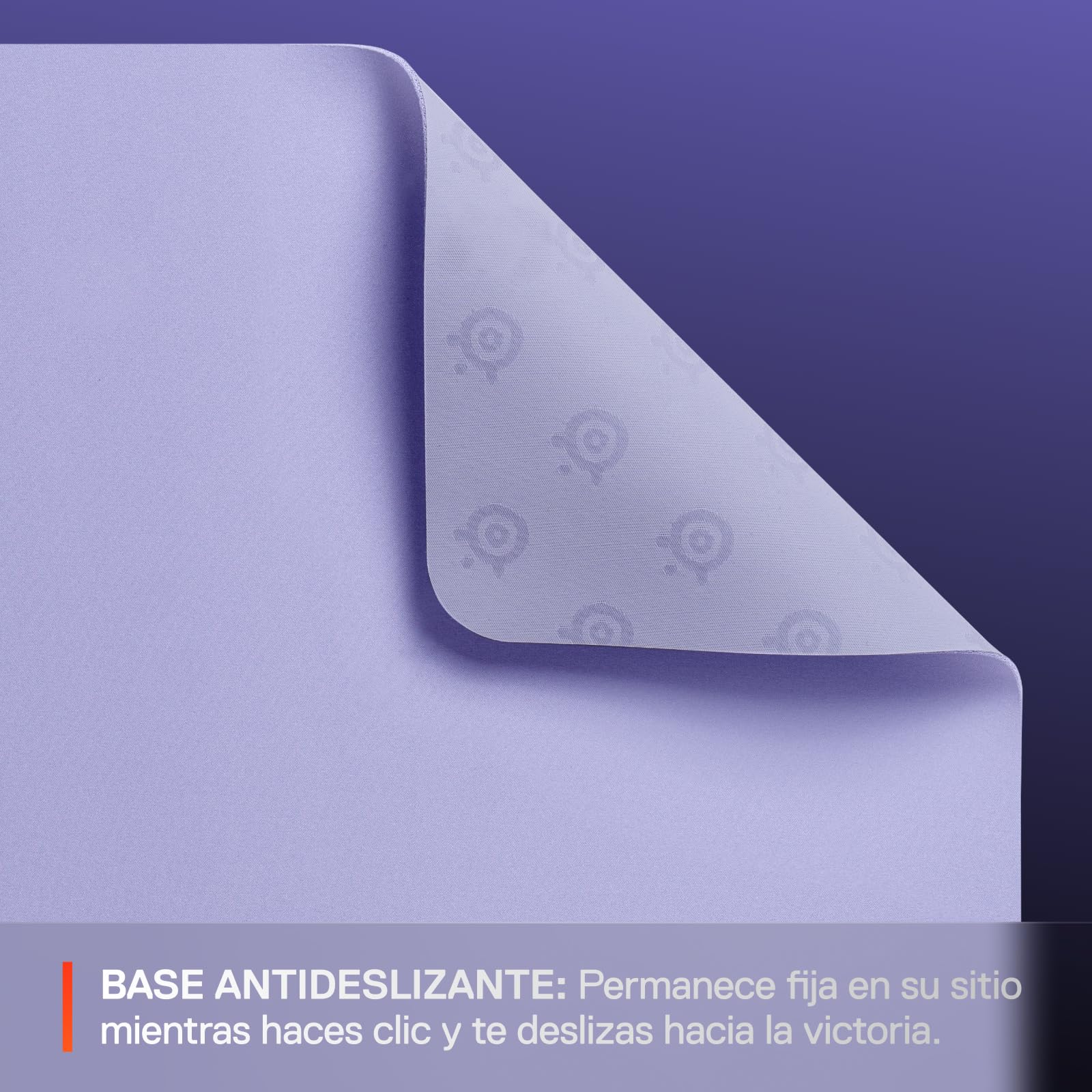 SteelSeries QcK Alfombrilla Gaming Grande - Lavender - Base Antideslizante - Seguimiento y Estabilidad Top - Optimizada para sensores - 450 mm x 400 mm - FPS, MOBA, RTS, MMO