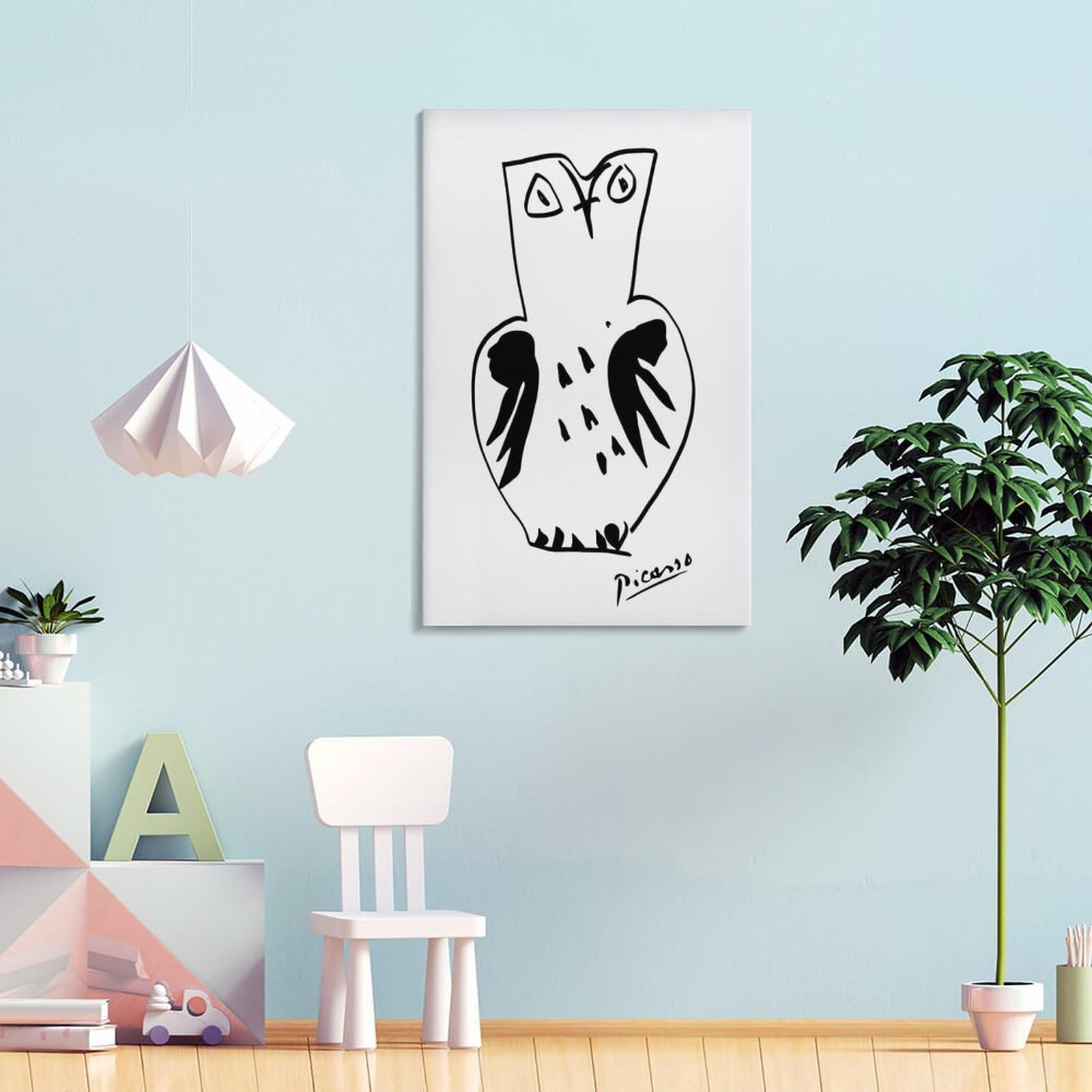Amazon.co.jp: Pablo Picasso パブロ・ピカソのポスターです《フクロウ