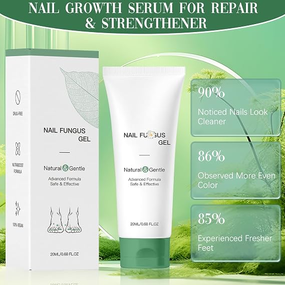 2PCS Nail Repair Gel,Nail Growth Repair Cream,Nail Growth Serum for Repair & Strengthener,Multi-Purpose Nail Repair Oil Serum, Foot Care Cream