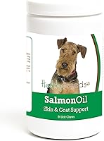 Vista 111 de Healthy Breeds Golden Retriever - Aceite de salmón masticable suave, 90