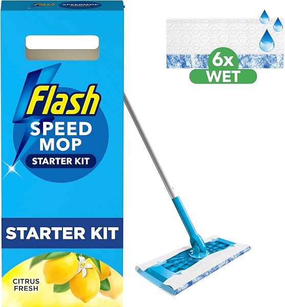 Flash Speedmop Wet Mop Floor Cleaner Starter Kit
