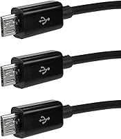 Vista 3 de BoxWave MultiCharge - Cable microUSB, compatible con Plantronics Explorer 55, color negro