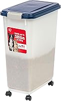 Vista 10 de IRIS Recipiente hermético de almacenamiento de alimentos para perros, hasta 10 libras cada uno, paquete de 2, para perros, gatos, pájaros y otros