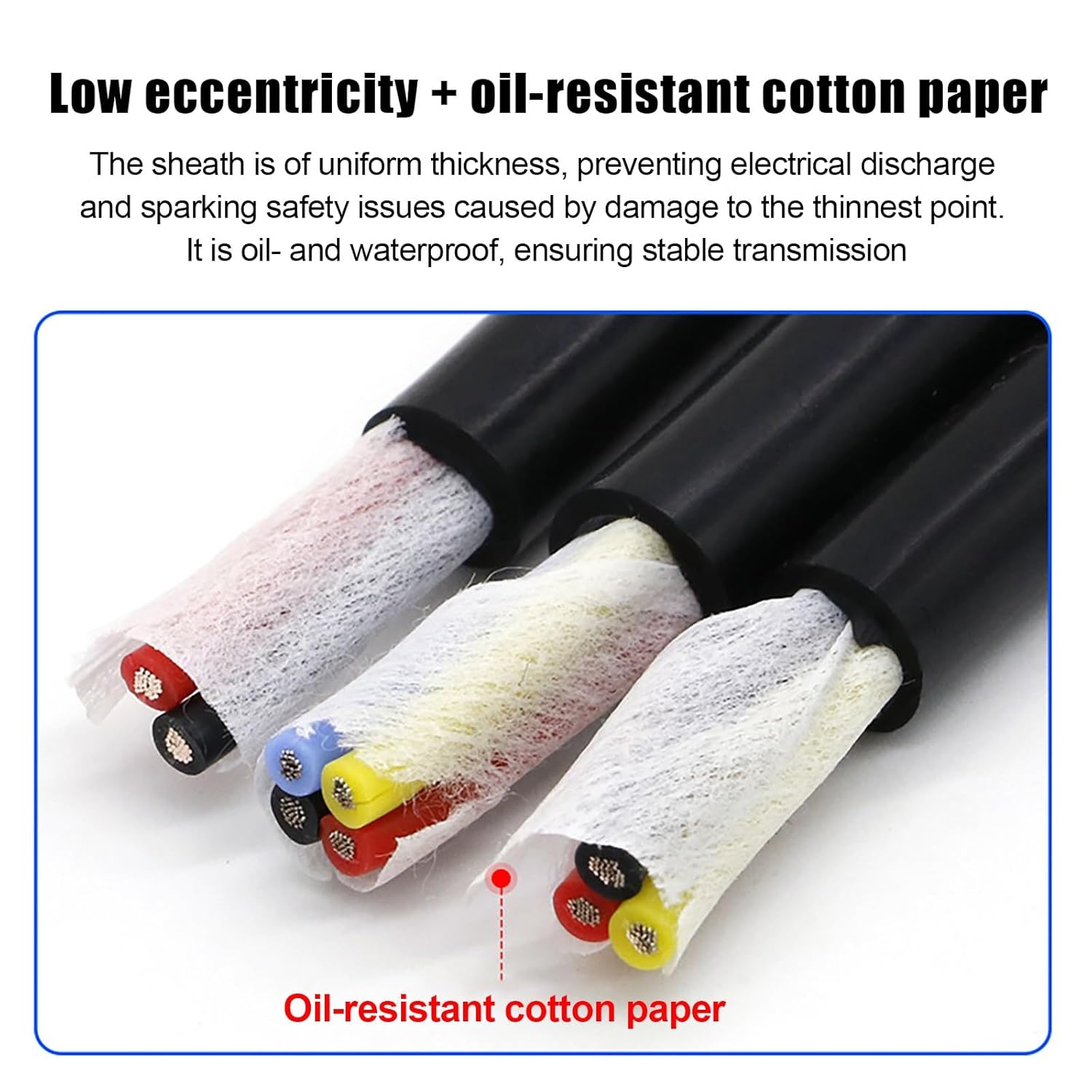 18-26 AWG 4 Core Silicone Wire Cable High Temperature Resistant -60 to 200℃ Flexible Multi Conductor Power Cable Soft Jacket for Automotive Solar Industrial Use(26AWG,320FT)