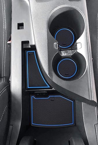 Miniatura 7 de SENSHINE Accesorios para Chevy Camaro 2010-2015, insertos para portavasos interiores, alfombrillas para consola central, forros para bolsillo de