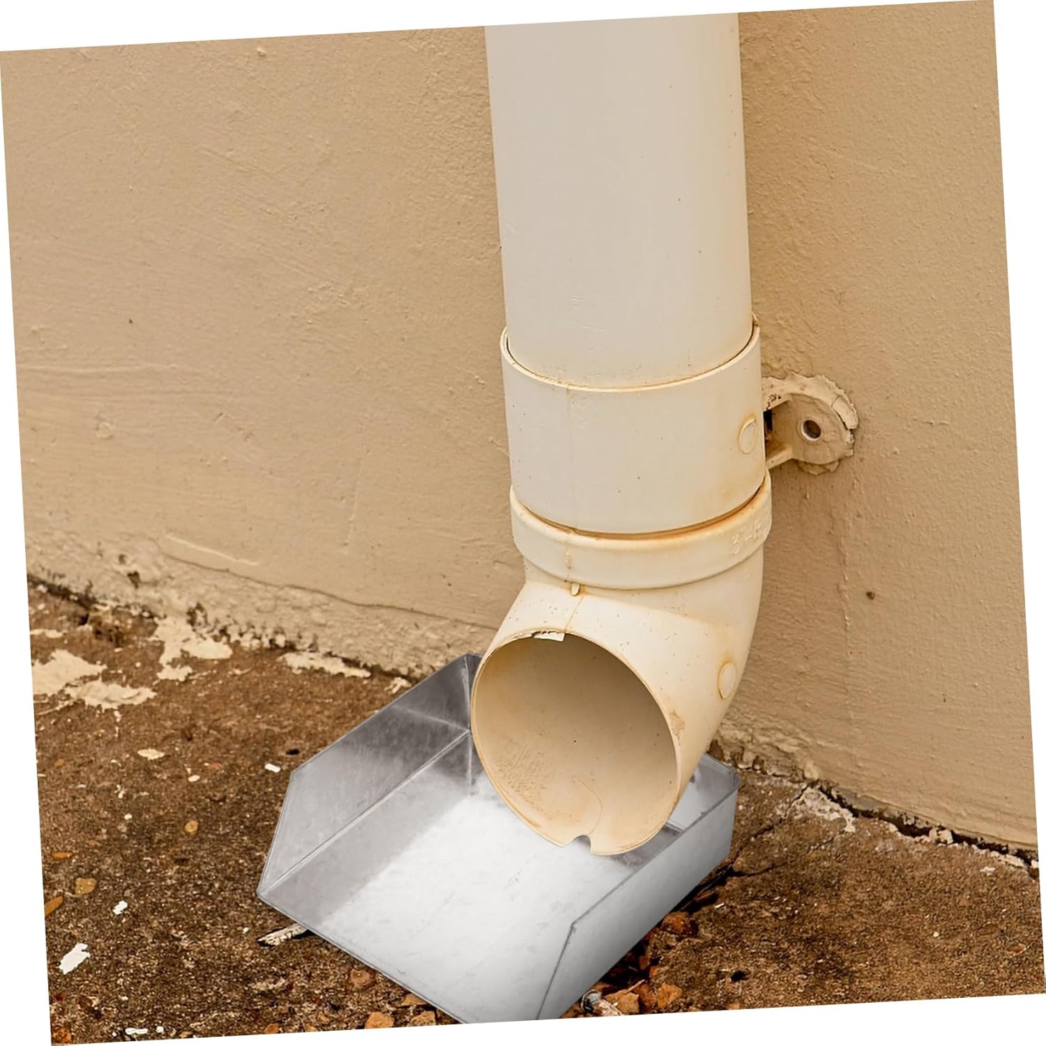 POPETPOP 4pcs Rain Gutter Downspout Connector Water Collection Diverter Portable Splash Block for Outdoor Drainage and Easy to Use