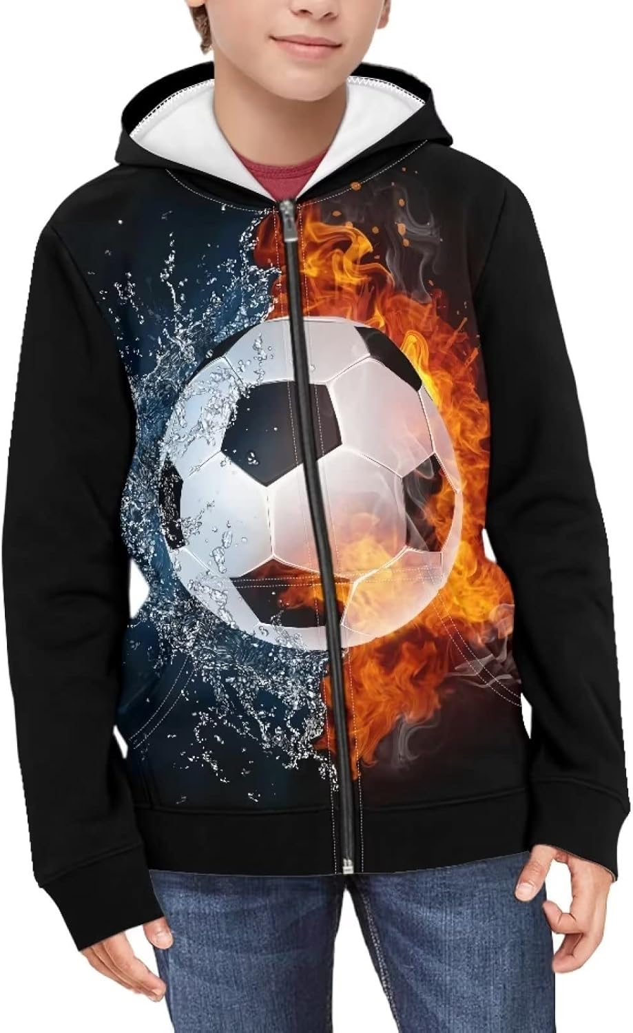 Biyejit Boys Girls Fleece Hoodies Plush Pullover Hoodie Casual Hooded Sweatshirts with Pocket for Age 6-16 Kids