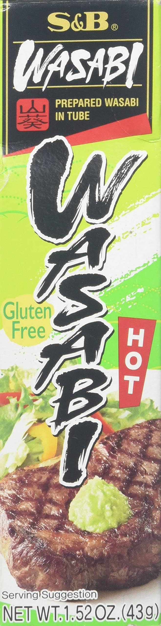 Foods Inc Foods Japanese Horseradish Wasabi Tube, 43G,0.05 Pounds | Ideal For Korean, Japanese, Chinese & Asian Cuisine