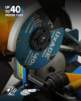 4-1/2 Inch Cut-Off Wheel for Metal, Stainless Steel, Aluminum Cutting, Professional Super Thin Metal Cutting Disc for Angle Grinder, Die Grinder or Cut-Off Tools, 7/8 inch Arbor, 25 Pack