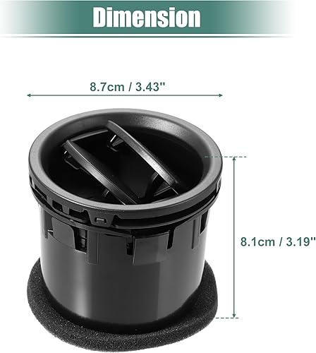 Miniatura 6 de X AUTOHAUX 2 piezas de ventilación de aire para salpicadero de aire acondicionado 8L3Z19893BA Interior delantero AC Vent para Ford F-150 2004-2008