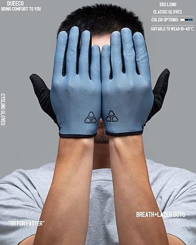Miniatura 4 de Guantes de ciclismo Guantes de ciclismo para hombres y mujeres con acolchado de palma XRD de 0.118 pulgadas, pantalla táctil compatible