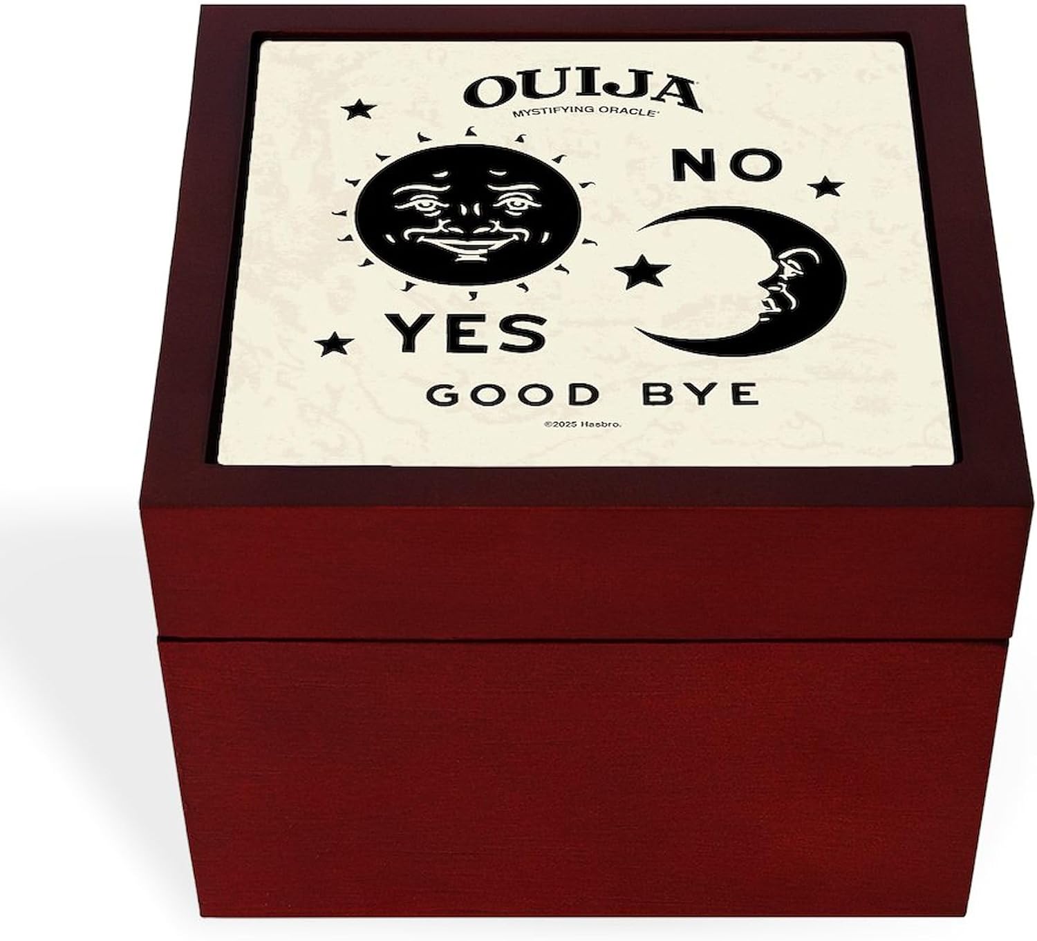 CafePress Ouija: Crescent Shape Indicates NO Memory Keepsake Jewelry Box, 5"x5"x3.75"