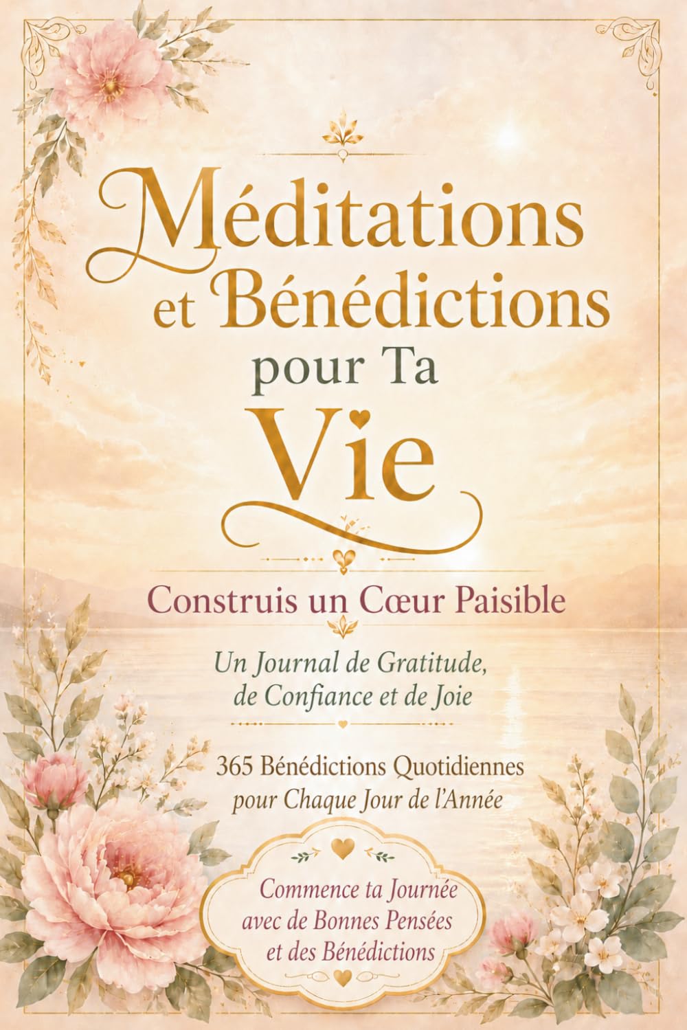 365 Méditations et Bénédictions pour votre vie Cultivez la paix intérieure et un cœur confiant: un journal quotidien de gratitude, de confiance et de joie